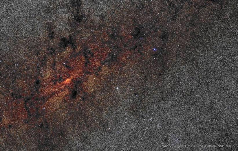  تصویر نجومی روز ناسا (۲۷ دی ۹۴): مرکز کهکشان در نور فروسرخ