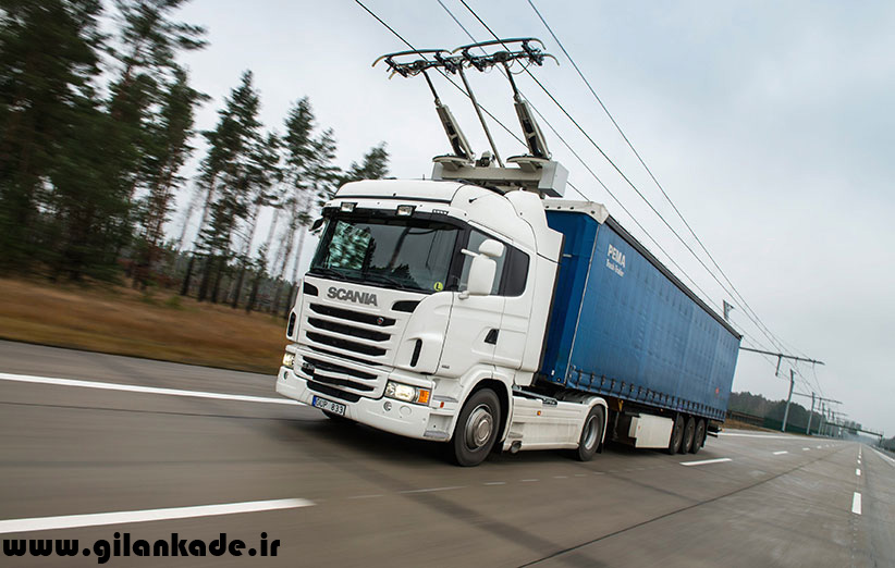  سوئد بزرگراه برقی را برای کامیون‌ها آزمایش می‌کند